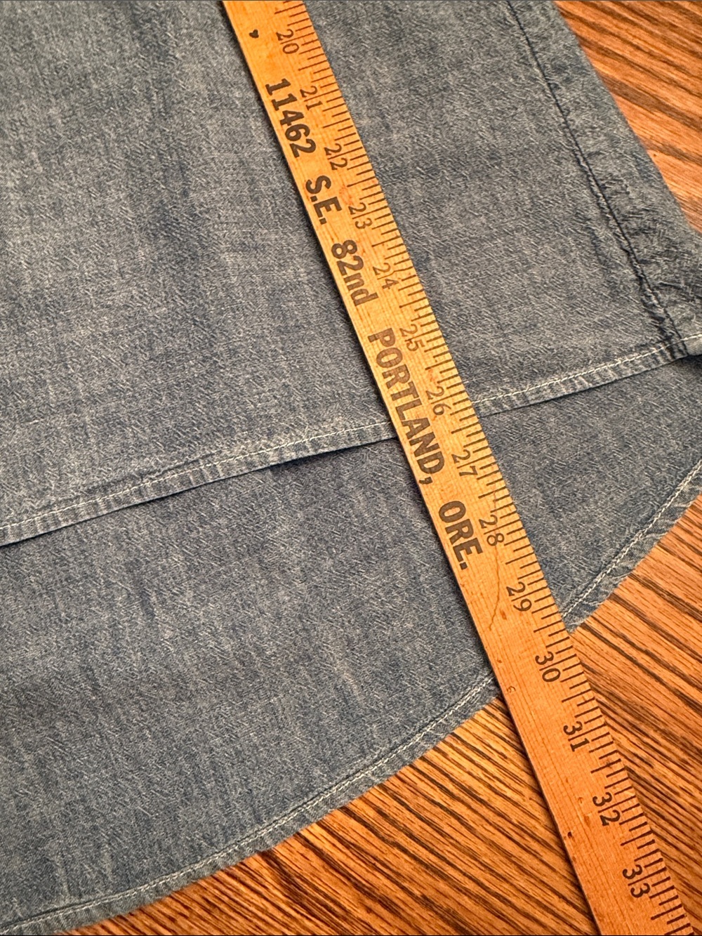 Tommy Bahama Chambray Cotton Popover Tunic Top Blue Large - Picture 6 of 8